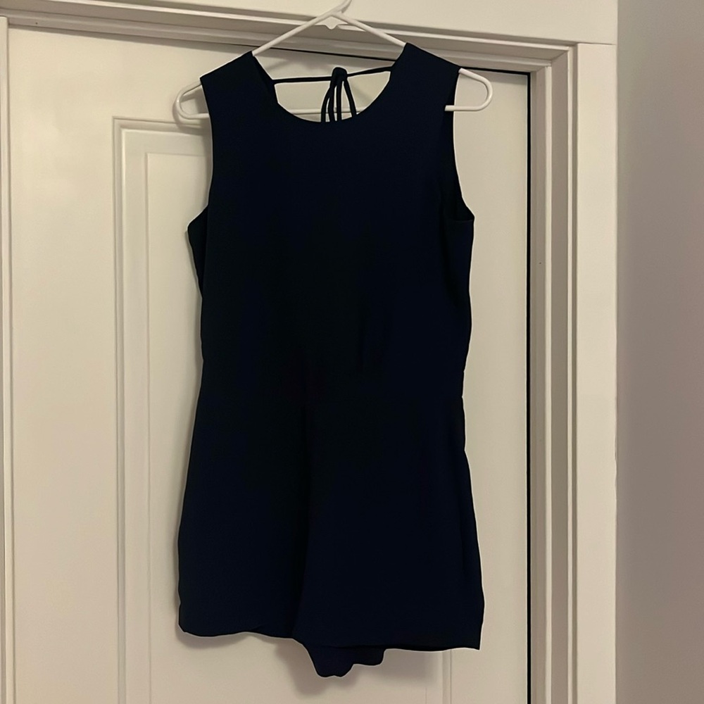 BCBG MaxAzria Mariel Romper Navy Blue Womens Size S